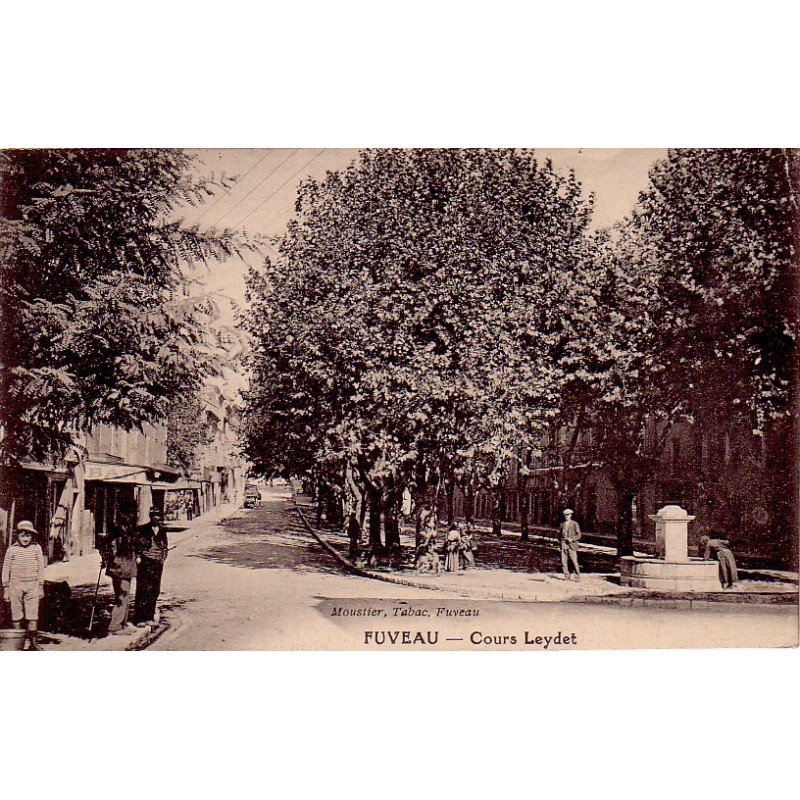 FUVEAU - COURS LEYDET - CARTE DATEE DE 1922.