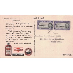 CROISIERE ATLANTIQUE DE PLASMARINE - ASCENSION - POISSON ARME - PLASMARINE - 1951-1952 - COTE 30€.