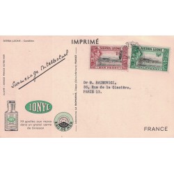 LA COTE D'AFRIQUE PAR PLASMARINE ET IONYL - SIERRA LEONE. - CAMELEON - PLASMARINE IONYL - 1952-1953.