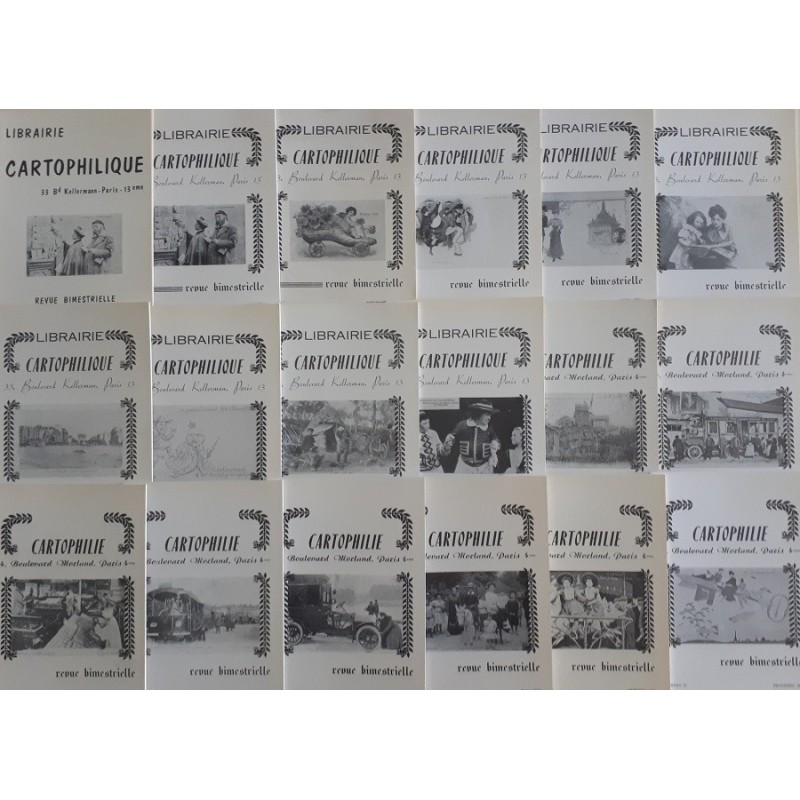 LIBRAIRIE CARTOPHILIQUE - DU No11 AU No45 - 1975 A 1981 - POIDS 1K600 - 28 FASCICULES.