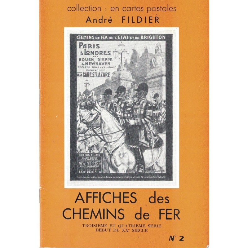 AFFICHES DES CHEMINS DE FER - CARTES POSTALES - No2 - ANDRE FILDIER - 1976.