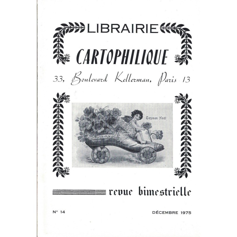 LIBRAIRIE CARTOPHILIQUE - N°14 - 1975.