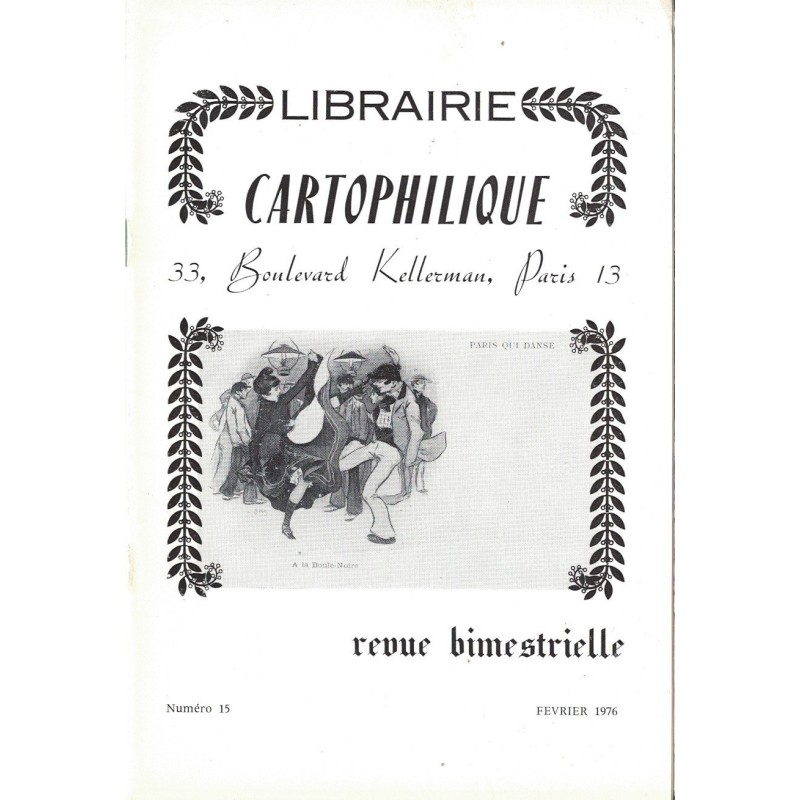 LIBRAIRIE CARTOPHILIQUE - N°15 - 1976.