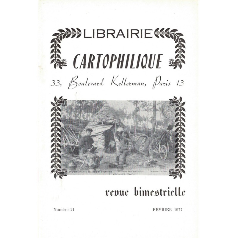 LIBRAIRIE CARTOPHILIQUE - N°21 - 1977.
