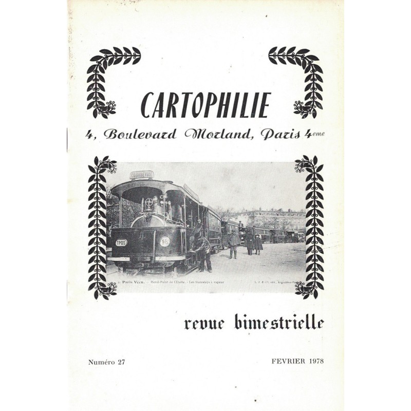 LIBRAIRIE CARTOPHILIQUE - N°27 - 1978.