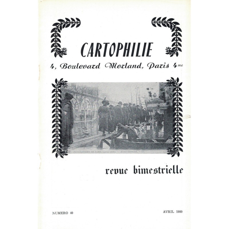 LIBRAIRIE CARTOPHILIQUE - N°40 - 1980.