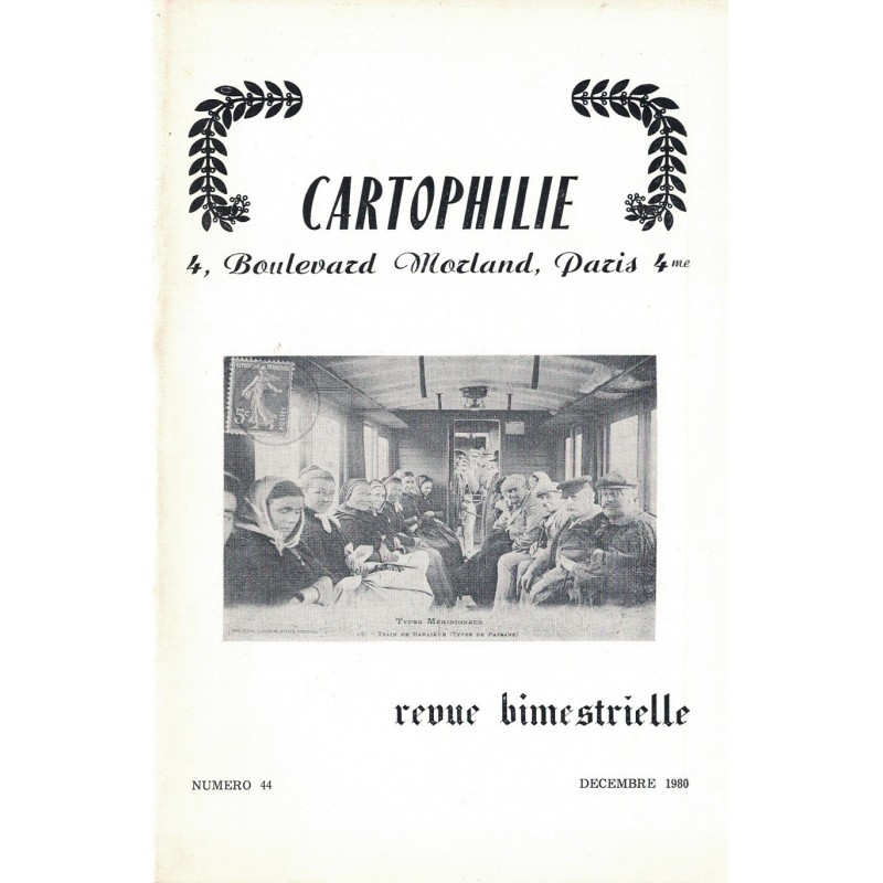 LIBRAIRIE CARTOPHILIQUE - N°44 - 1980.