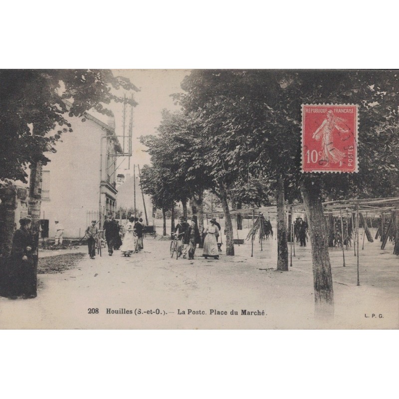 copy of CROISSY SUR SEINE - VUE PANORAMIQUE - CARTE DATEE DE 1910.