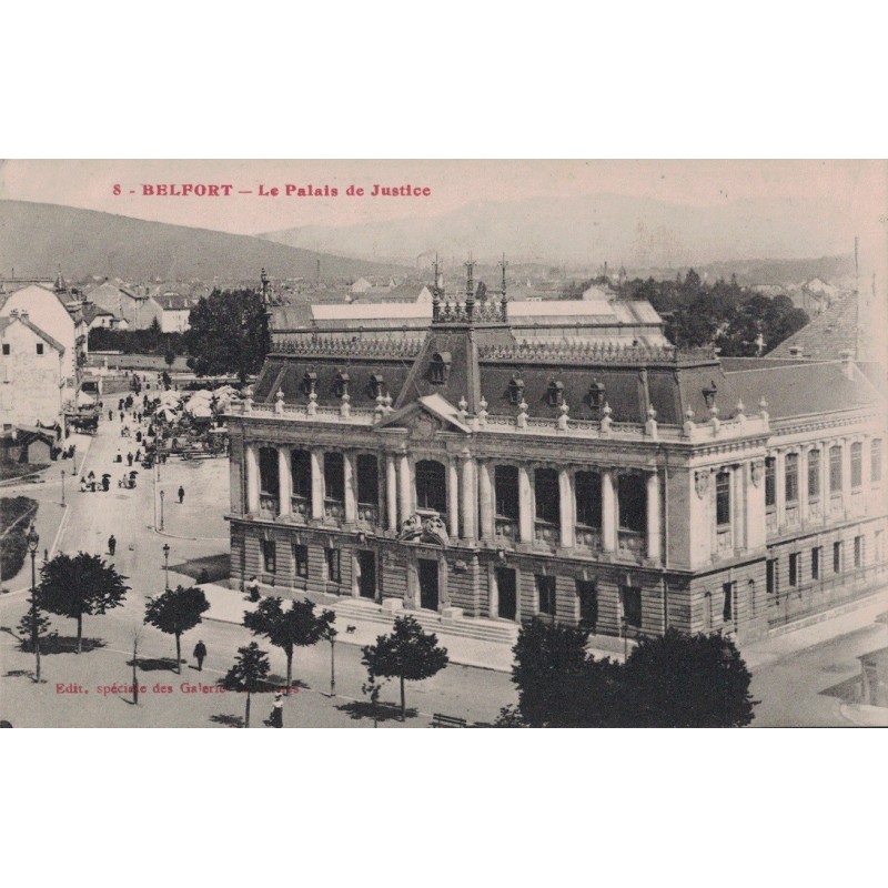 BELFORT - LE PALAIS DE JUSTICE - CARTE DATEE DE 1920.