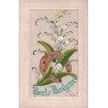 CARTE BRODEE - PORTE BONHEUR -  CARTE DATEE DE 1919.
