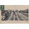 ASNIERES - LA GARE - VUE PRISE DU PONT DE CHEMIN DE FER - CARTE DATEE DE 1909.