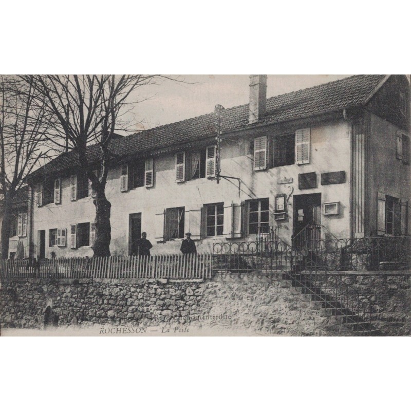 ROCHESSON - LA POSTE - CARTE DATEE DE 1921.