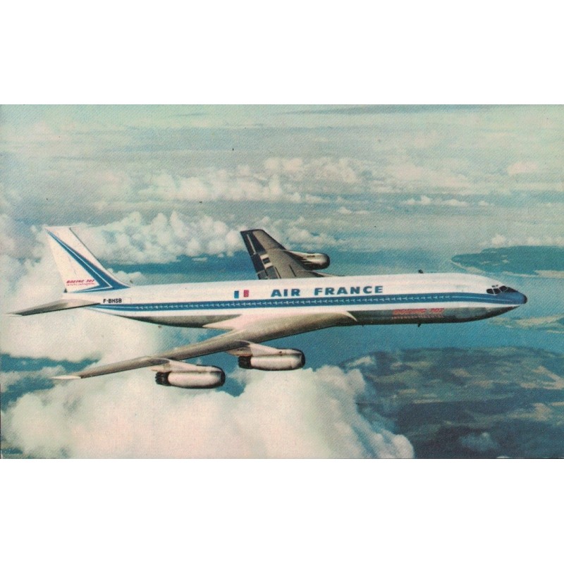 AIR FRANCE - BOEING 707 "INTERCONTINENTAL" - CARTE NON CIRCULEE.