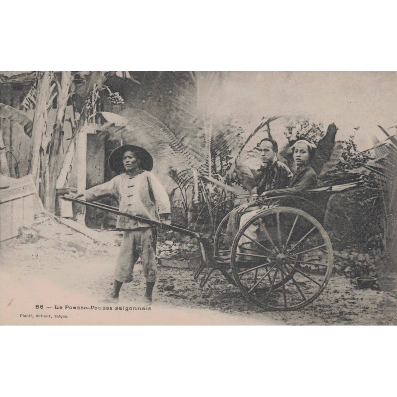 COCHINCHINE - SAIGON - LE POUSSE POUSSE SAIGONNAIS - NON CIRCULEE.
