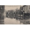 BRAY SUR SEINE - INONDATION DE LA VALLEE DE BRAY - JANVIER ET FEVRIER 1910 - ANIMATION - CARTE AVEC TEXTE.