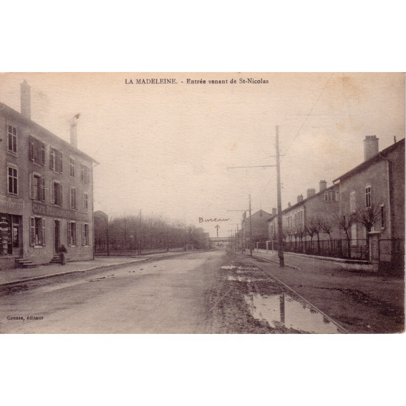 LA MADELEINE - ENTREE VENANT DE ST NICOLAS - CARTE FM DE 8e ARMEE  - CARTE DATEE DE 1919.