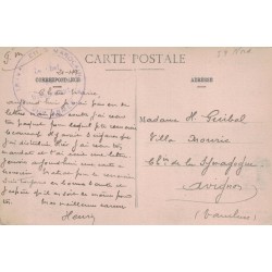 LA MADELEINE - ENTREE VENANT DE ST NICOLAS - CARTE FM DE 8e ARMEE  - CARTE DATEE DE 1919.