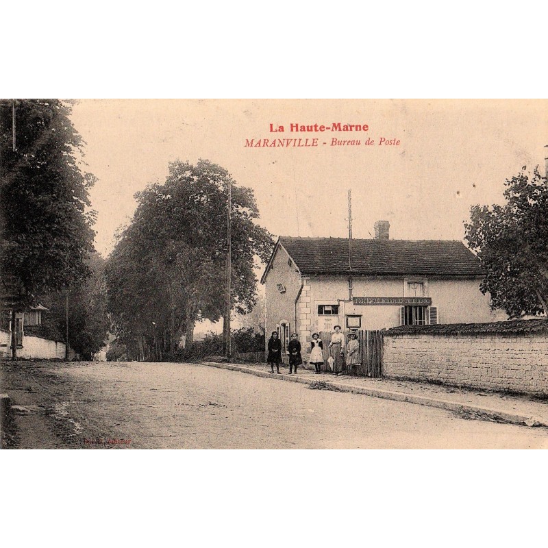 MARANVILLE - BUREAU DE POSTE - ANIMATION - ENFANT - CARTE AVEC LONG TEXTE.