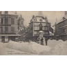 LANGRES - PLACE DIDEROT - LA NEIGE A LANGRES - ANIMATION - CARTE DATEE DE 1910.