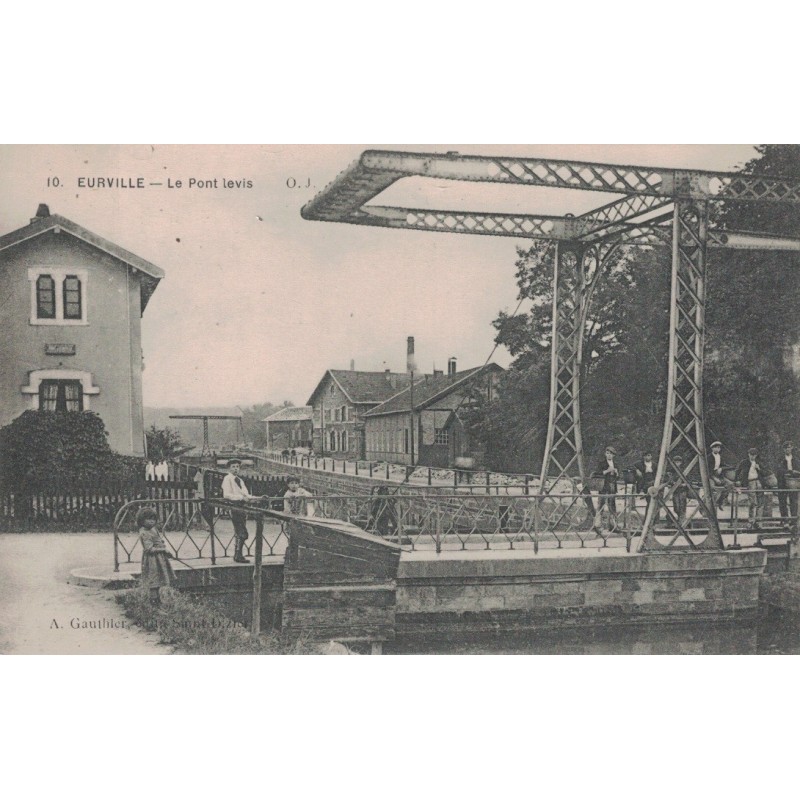 EURVILLE - LE PONT LEVIS - ANIMATION - ENFANTS  - CARTE NON CIRCULEE.