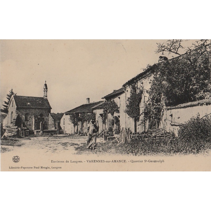 VARENNES SUR AMANCE - QUARTIER SAINT GENGOULPH- ANIMATION - CARTE NON CIRCULEE.