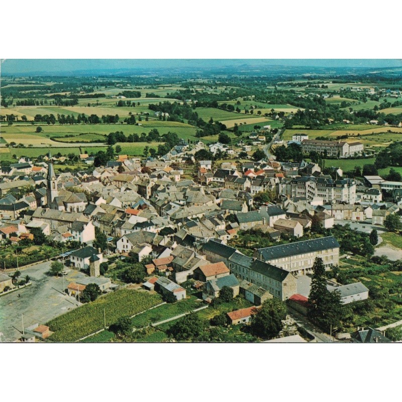 NAUCELLE - VUE GENERALE AERIENNE - CARTE AVEC TEXTE.