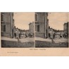 SORCY - GRANDE RUE - MERCERIE - ANIMATION - CARTE STEREO DATEE DE 1914.