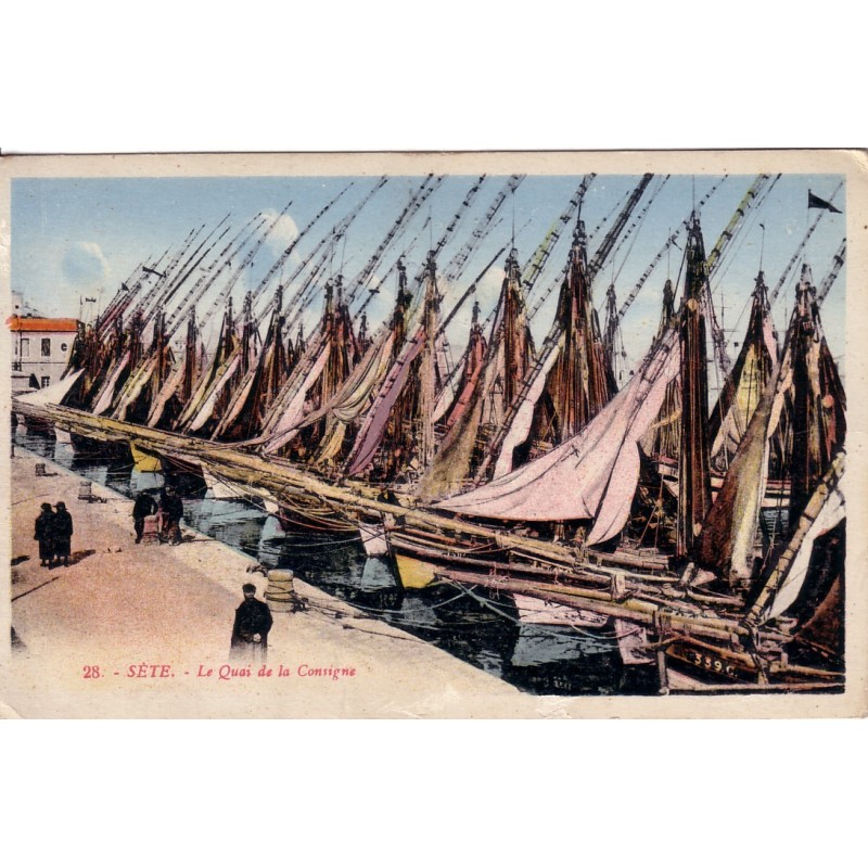 SETE - LE QUAI DE LA CONSIGNE - CARTE NON CIRCULEE.