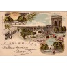 MONTPELLIER - LE CHATEAU D'EAU - L'ESPLANADE - LE PEYROU - CARTE DATEE DE 1902.