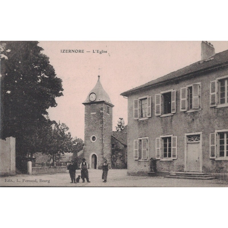 IZERNORE - L'EGLISE - ANIMATION - CARTE NON CIRCULEE.