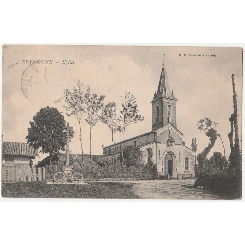 REYSSOUZE - EGLISE - CARTE DATEE DE 1905.