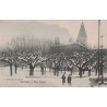 NANTUA - PLACE D'ARMES - SOUS LA NEIGE - CARTE DATEE DE 1960.