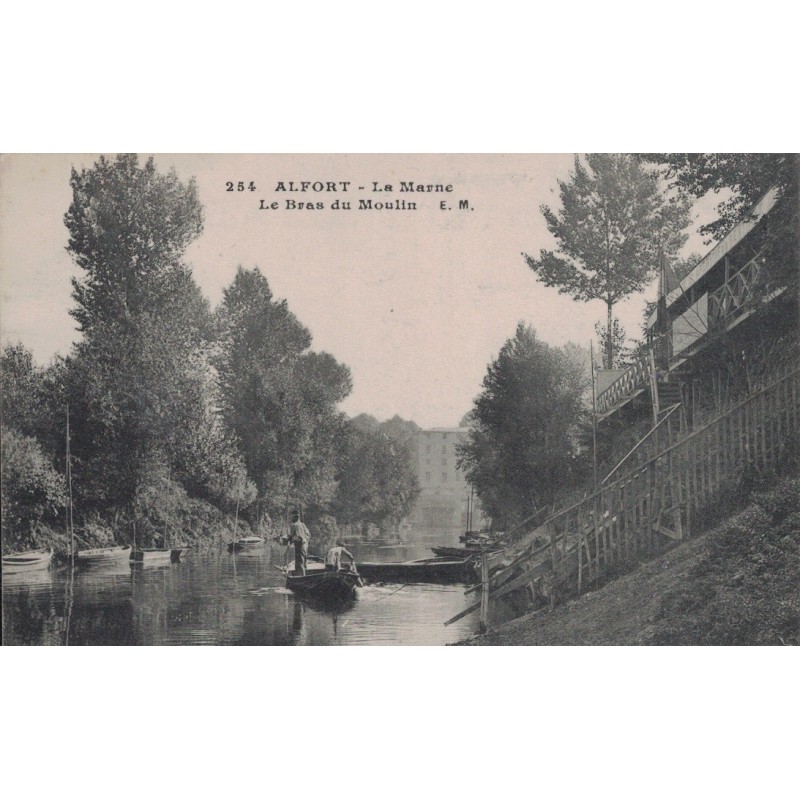 ALFORT - LA MARNE - LE BRAS DU MOULIN - AVEC TEXTE.