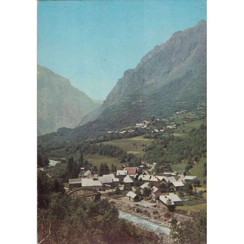 VENOSC - VUE GENERALE SUR BOURG D'ARUD ET VENOSC - CARTE AVEC TEXTE.