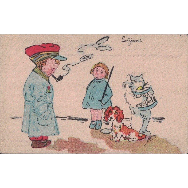 BRICE R.A. - ILLUSTRATEUR - MILITARIA - LE GENERAL - ORPHELINAT DES ARMEES - PARIS - NON CIRCULEE.