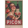 PICON - APERITIF - CARTE PUBLICITAIRE NON CIRCULEE.