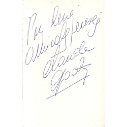 CLAUDE GOATY  - CHANTEUSE ET ACTRICE FRANCAISE.