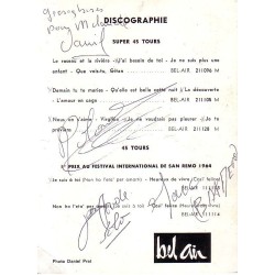 PATRICIA CARLI - AUTEUR - COMPOSITEUR - INTERPRETE ITALO-FRANCAISE.