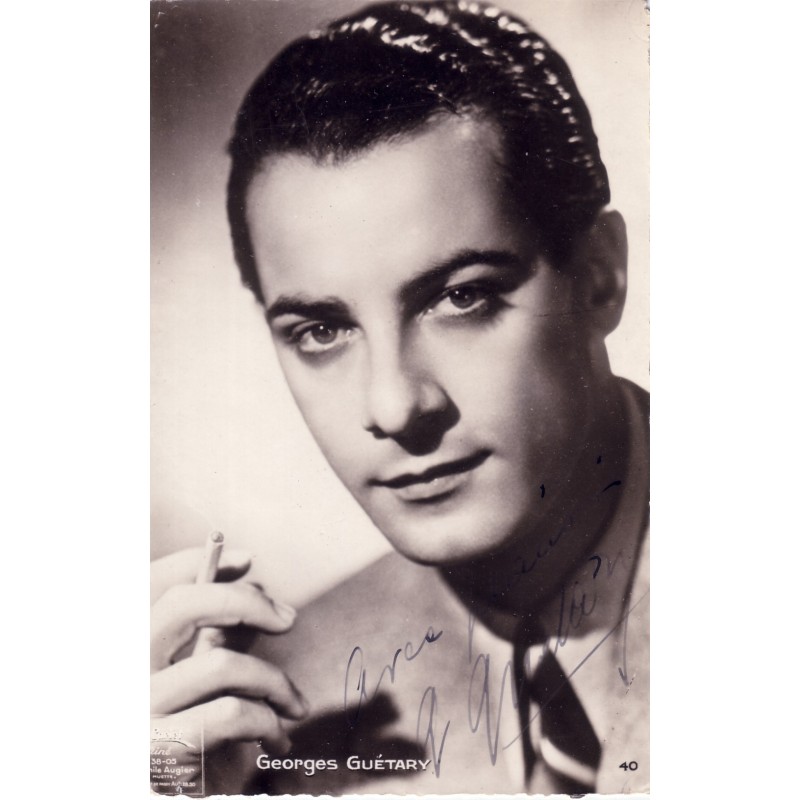GEORGES GUETARY - CARTE AVEC SIGNATURE.