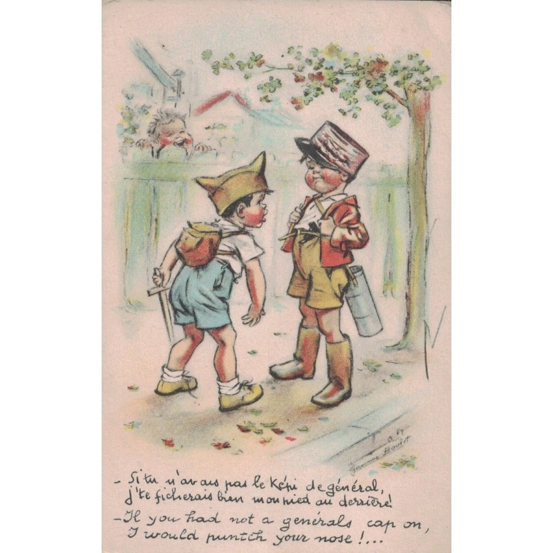 GERMAINE BOURET - ILLUSTRATEUR - Si tu n'avais pas le képi de général .. - CARTE NON CIRCULEE.