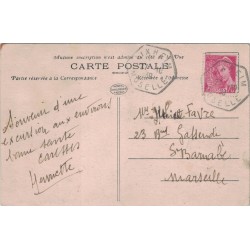 SARREBOURG - AVENUE POINCARE - COLORISEE - CACHET OCTOGONAL DE LIXHEIM - CARTE DATEE DE 1938.