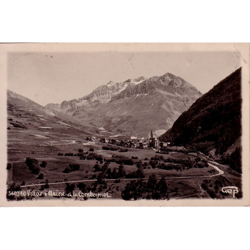 VILLAR D'ARENE - VUE GENERALE ET LE COMBEYNOL  - CARTE DATEE DE 1949..