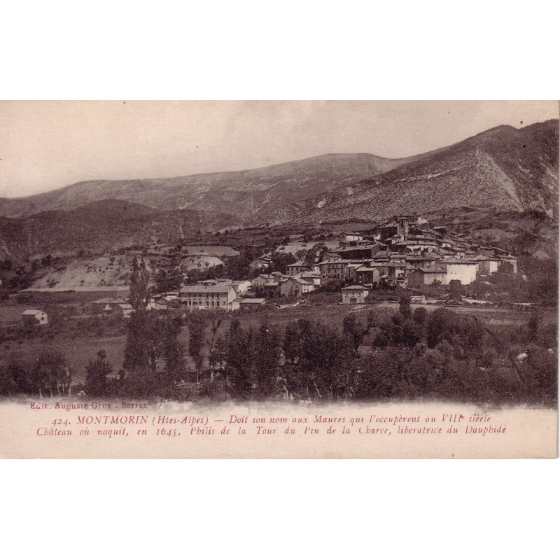 MONTMORIN - VUE GENERALE - CARTE NON CIRCULEE.