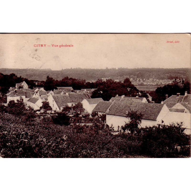 CITRY - VUE GENERALE - CARTE DATEE DE 1905 - TAXEE.