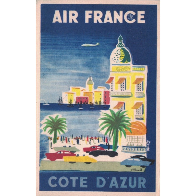 copy of copy of AIR FRANCE - CARTE POSTALE OFFICIELLE PUB - INDISPENSABLE POUR ILLUSTRER UNE COLLECTION AERIENNE 10