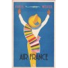 AIR FRANCE - CARTE POSTALE OFFICIELLE PUB PARIS MEXICO - PARFAIT POUR ILLUSTRER UNE COLLECTION AERIENNE.