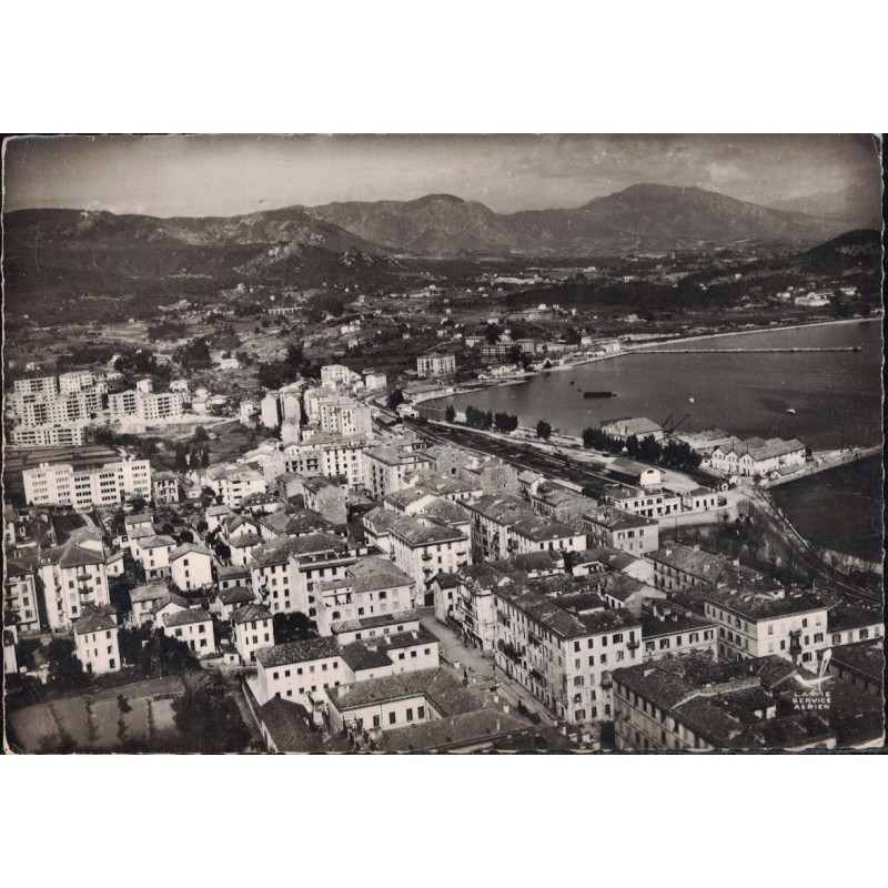 AJACCIO - VUE GENERALE - VERSO CACHET MARINE MILITAIRE AERO-ASPRETTO - LE VAGUEMESTRE - CARTE DATEE DE 1957.