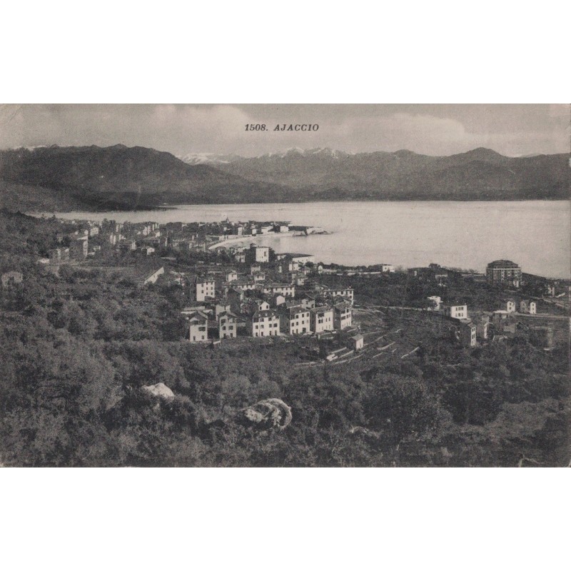 AJACCIO - VUE GENERALE -  CARTE DATEE DE 1932.