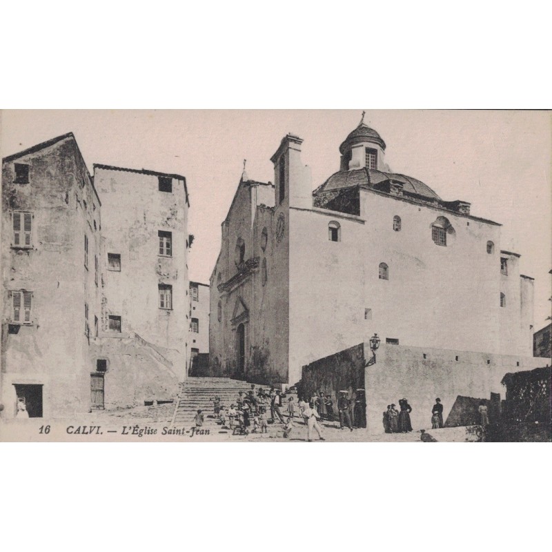 CALVI - L'EGLISE SAINT JEAN - ANIMATION - CARTE NON CIRCULEE.