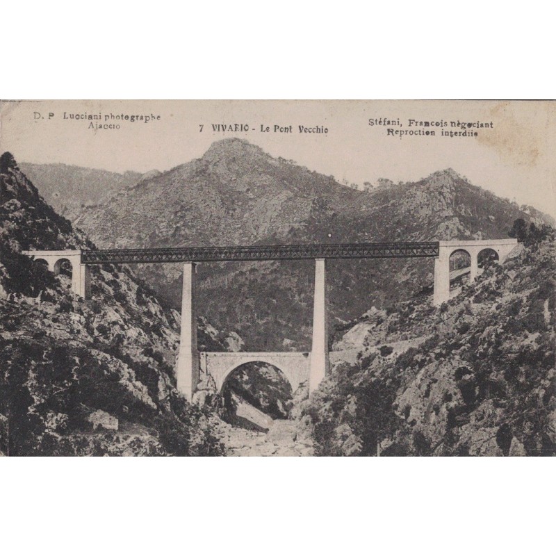 VIVARIO - LE PONT DE VECCHIO - CARTE AVEC TEXTE.